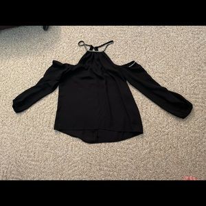 Long sleeve black dress shirt